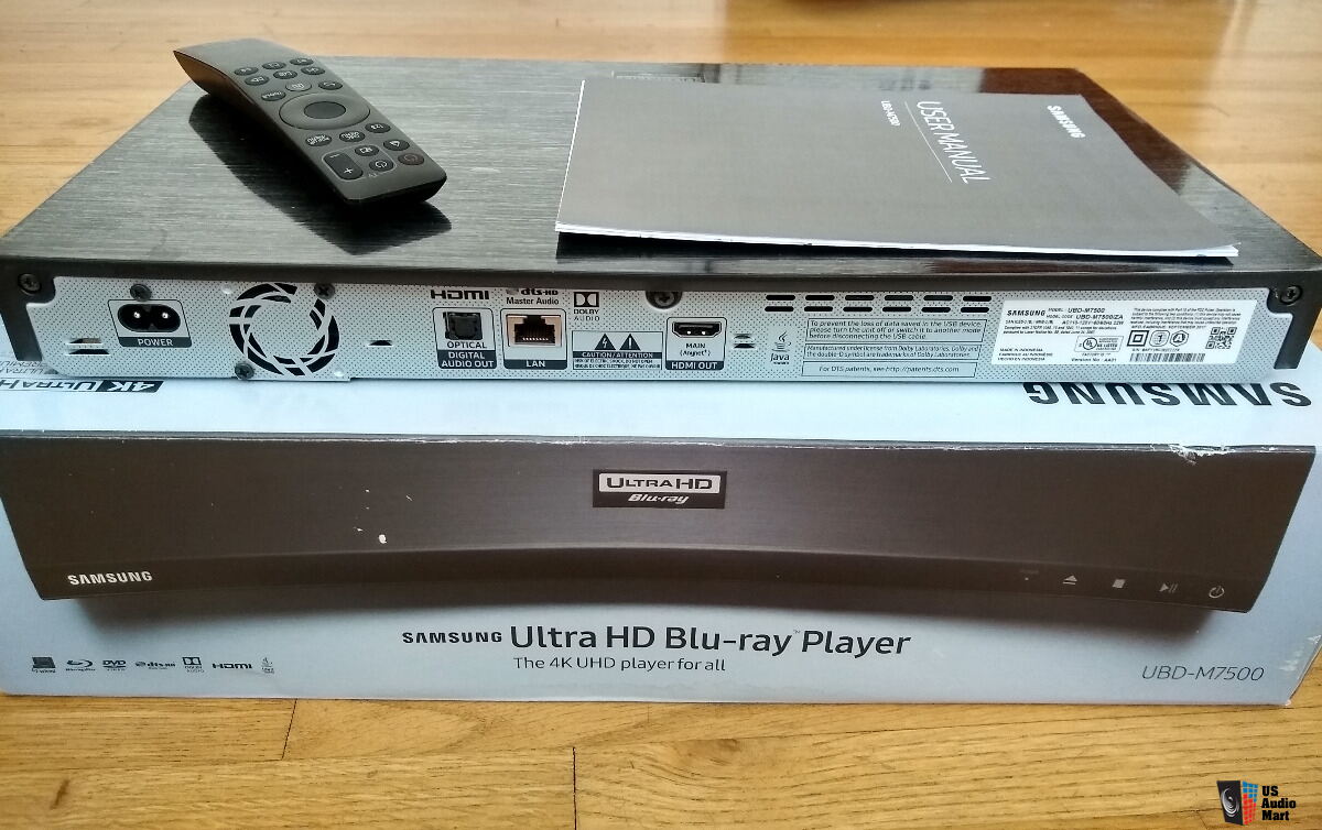 Samsung Ubd M7500 4k Uhd Networked Blu Ray Player In Box With Remote Manual Photo Us Audio Mart