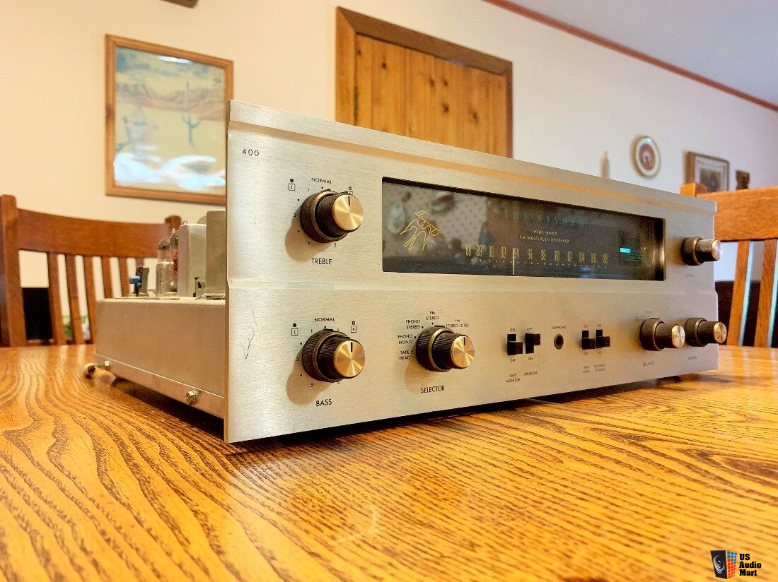 Fisher 400 Vintage Tube FM Stereo Receiver with updated caps and