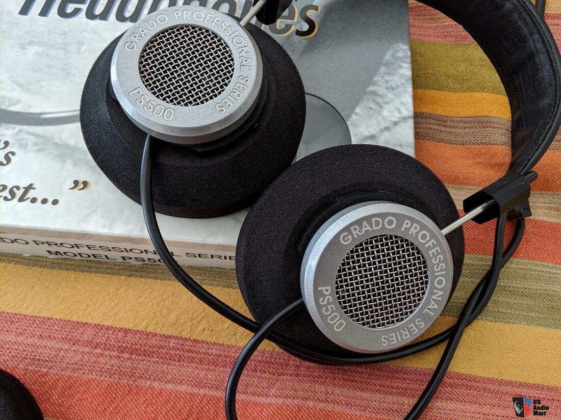 Grado PS500 professional headphones, oversize cups, plus 2 extra