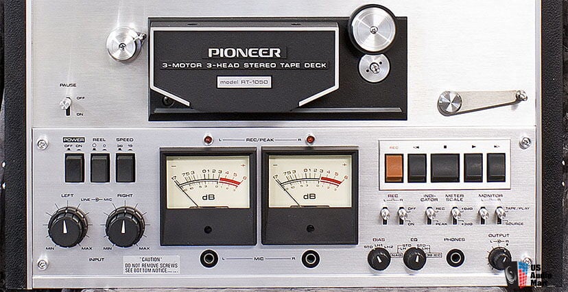 My Pioneer RT-1020L, a reel-to-reel tape recorder from the 70's