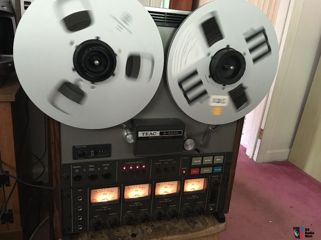 Teac A-3440 4 Channel 4 Track Reel to Reel Tape Recorder 
