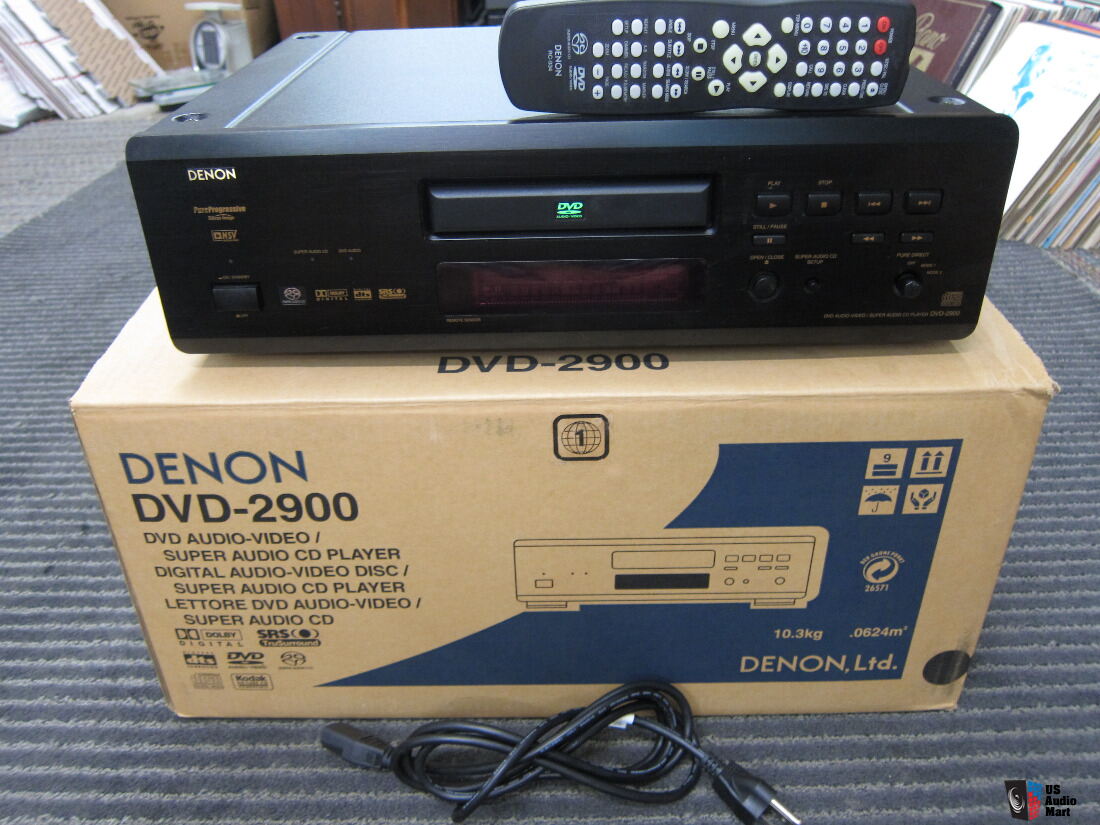 Denon DVD-2900 CD, SACD DVD Top Line Player, Box, Remote, Pristine