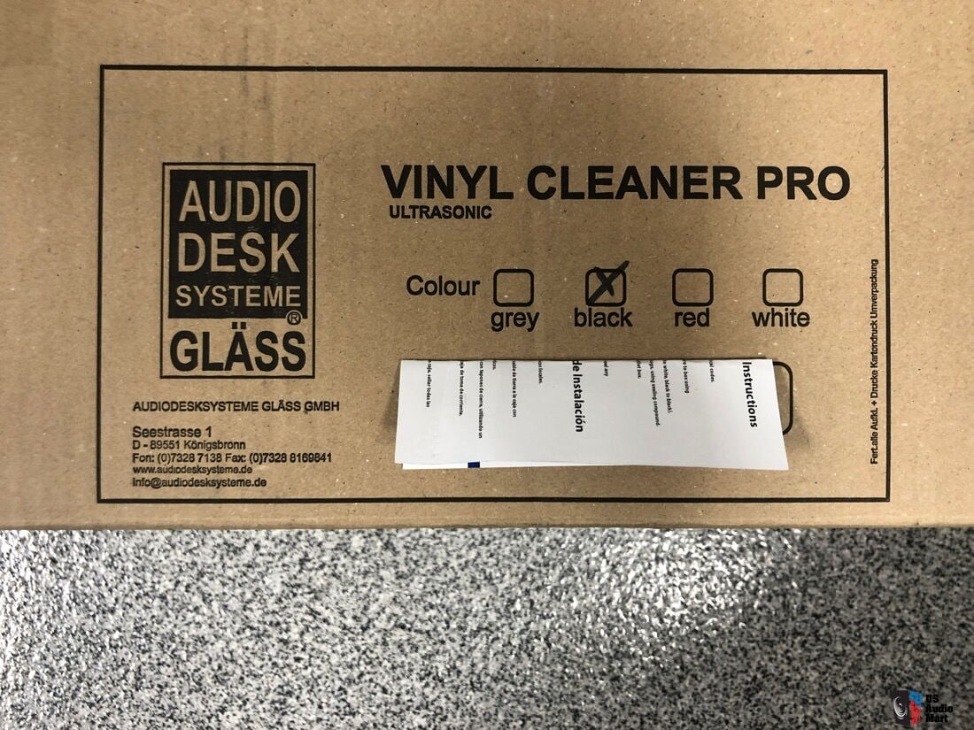 NIB Unopened Audio Desk Systeme Glass Vinyl Cleaner Pro Black record