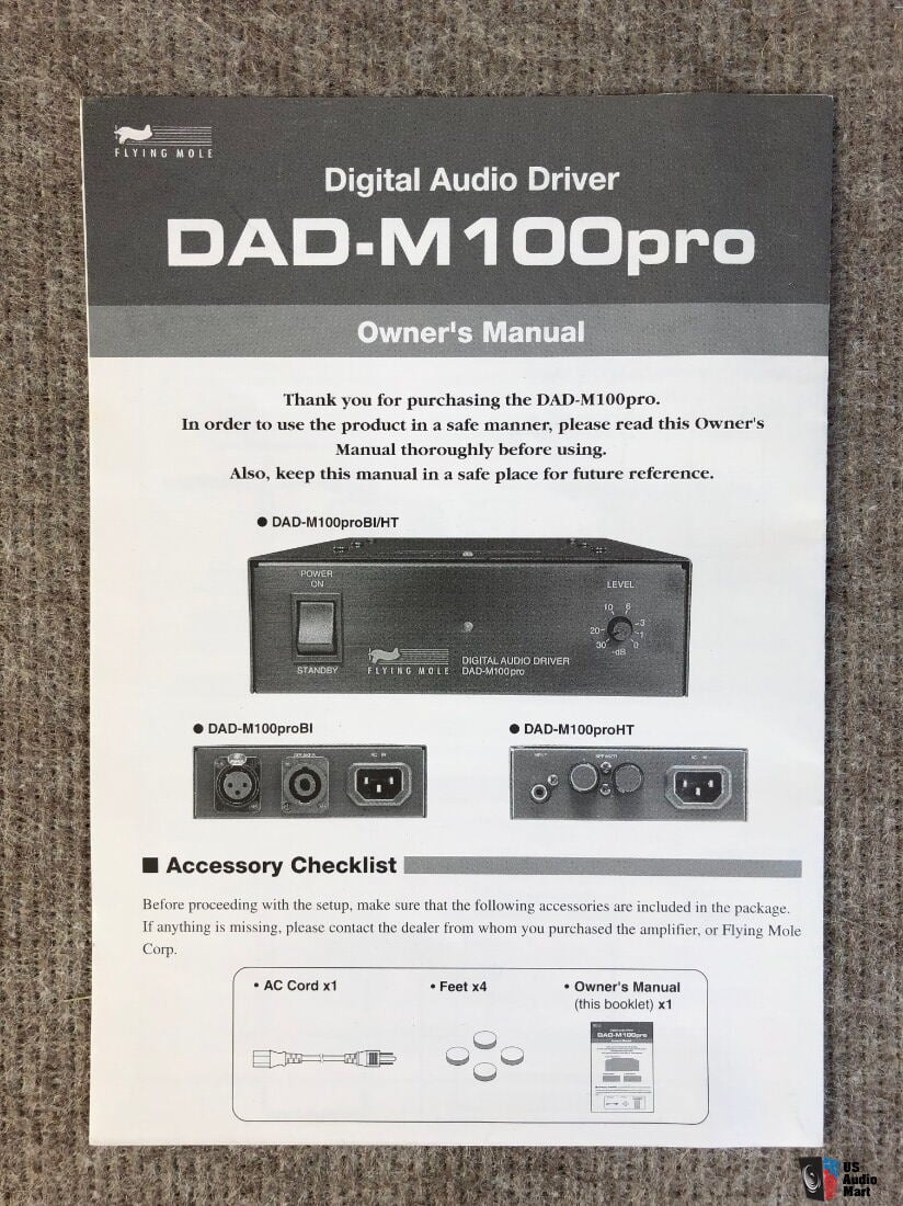 Flying Mole DAD-M100pro HT monoblock power amplifier For Sale - US