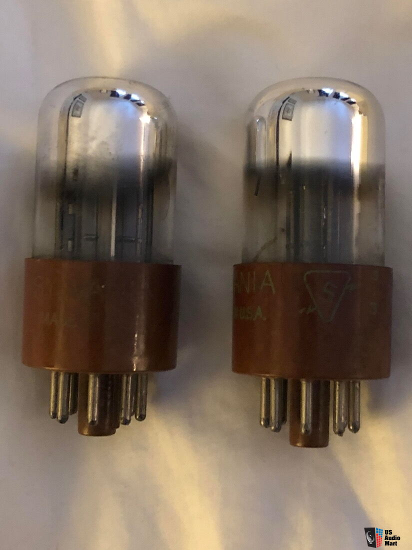 2 Tubes électroniques 6V6 G / 2 Matched - Phillips / Radiotechnique