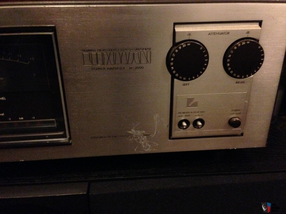 Luxman M 2000 Power Amplifier Rare Classic Needs Service caps In luxman-m-2000-power-amplifier-rare-classic-needs-service-caps-in