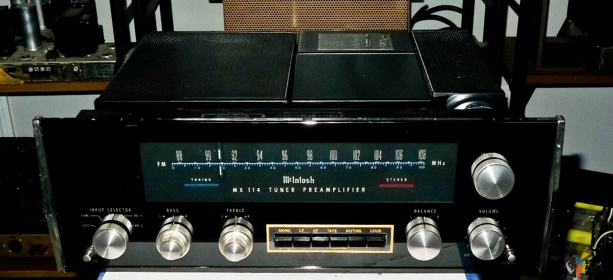 McIntosh MX-114 MX114 Tuner Preamp Serviced ! Excellent Condition Free ...