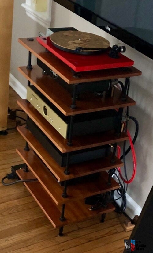 Salamander Designs Archetype Audio Racks A5 Cherry A2 Black Photo