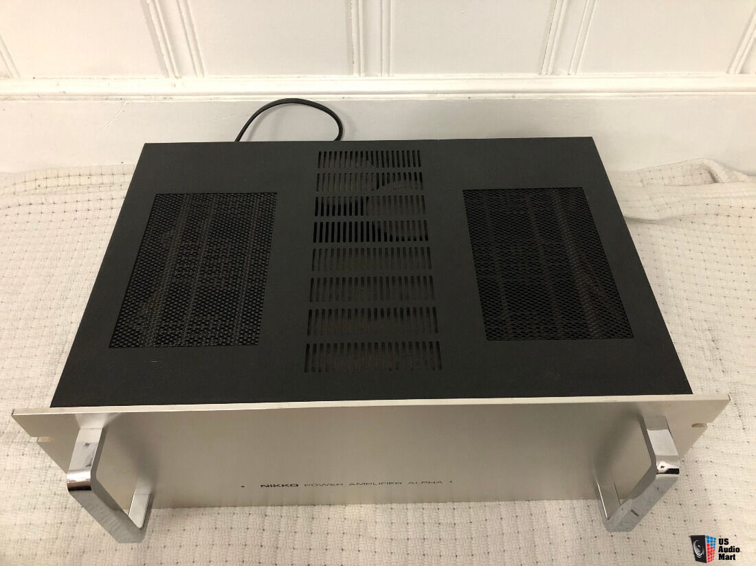 Nikko Alpha 1 Power Amplifier 220 WPC Silver Auction - US Audio Mart