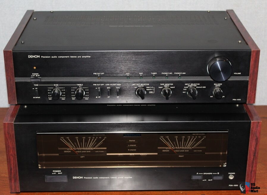 Denon POA-1500 Power Amp & PRA-1000 Preamp Set Photo #2578394 - US Audio  Mart