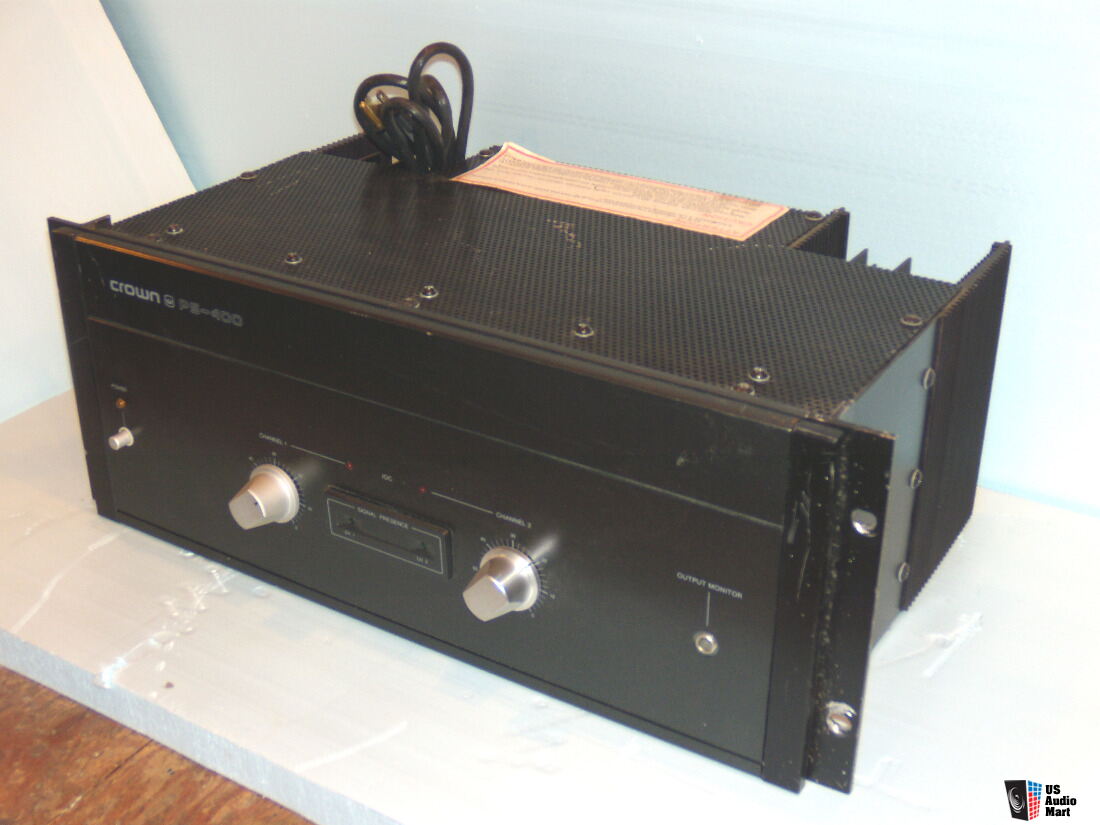 Crown PS-400 power amplifier,calibrated for bias and DC offset For 