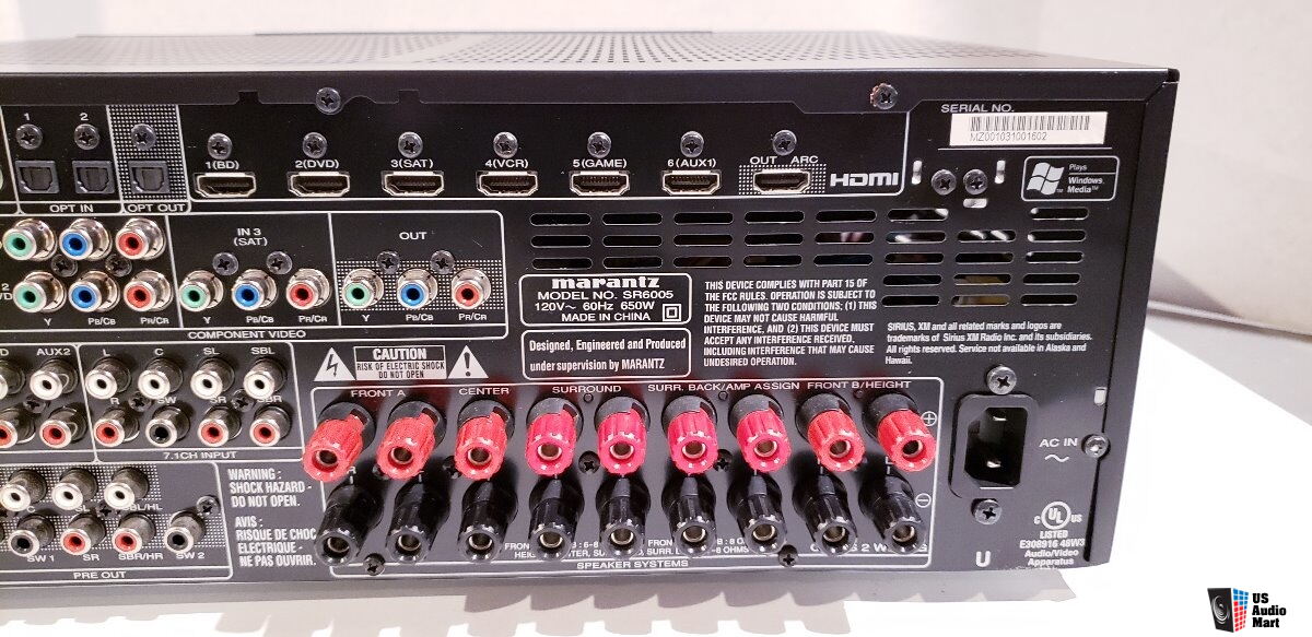 Marantz SR6005 Audio Video Receiver Photo 2719137 US Audio Mart