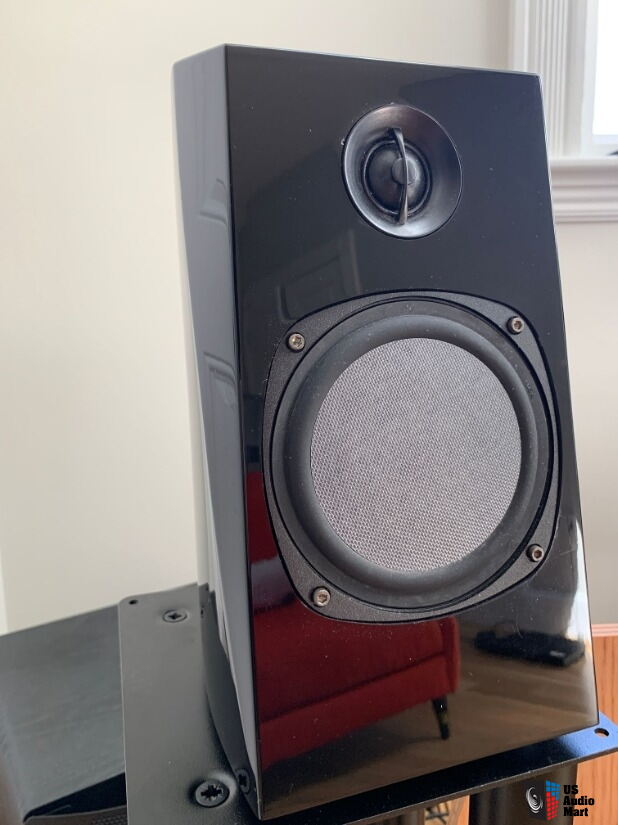 Phase Technology PC 0.5 Bookshelf Speakers in Piano Black. Made in USA ...