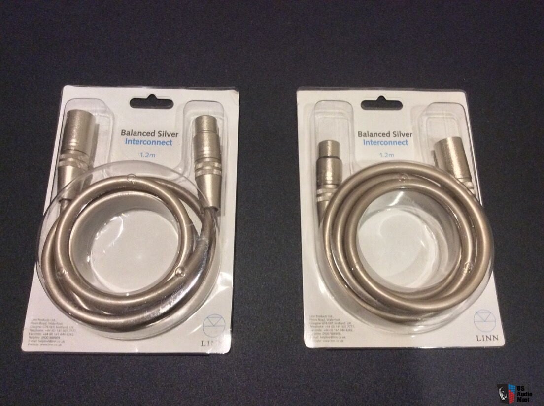 Linn silver balanced cable 1.2m pair Photo #2750742 - US Audio Mart