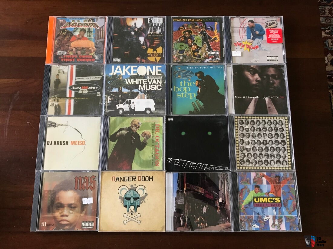 Hip hop CD lot, 93 total, East Coast / conscious late '80s-mid 