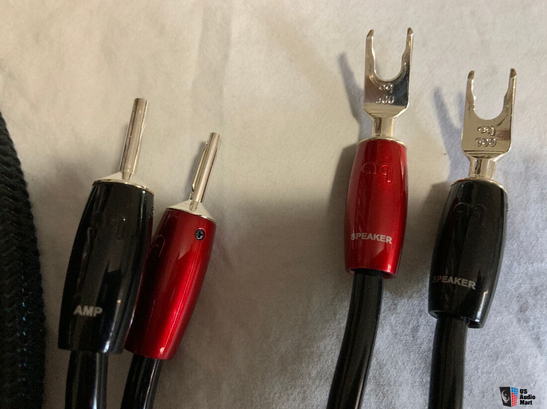 AudioQuest - Rocket 44, câble de haut-parleur avec fiches banane, configuration pleine portée (3 m - paire
