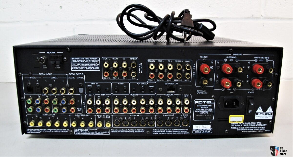 Rotel RSX-1056 5.1 surround receiver w/ Logitech Harmony 350