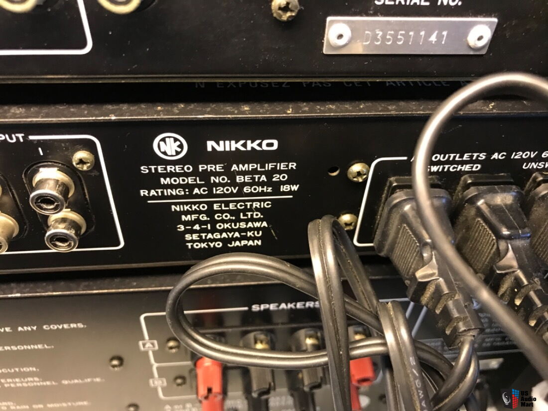 Nikko Alpha220, BETA20, EQ20, GAMMA40. Audiophile all in one