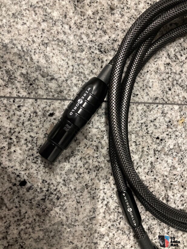 Used WireWorld Silver Eclipse 7 XLR Balanced Interconnects 1 Meter