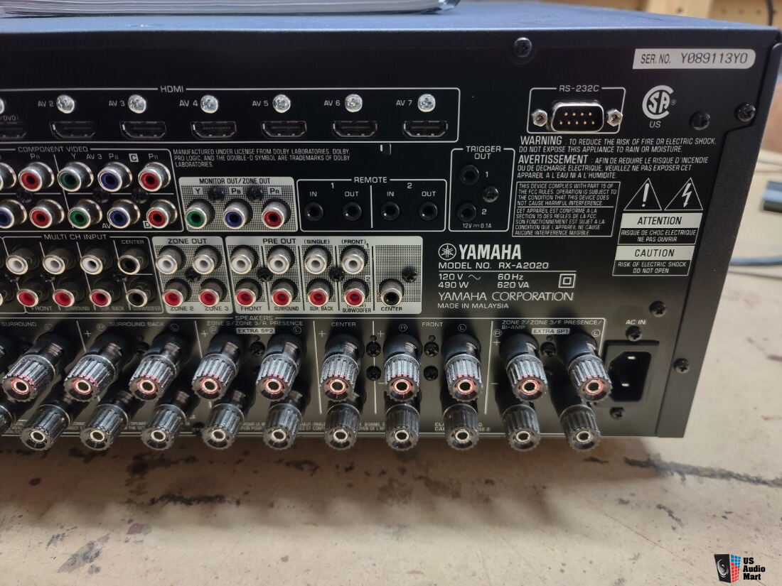 Yamaha Aventage RX-A2020 9.2 Channel AV Receiver - Great Condition