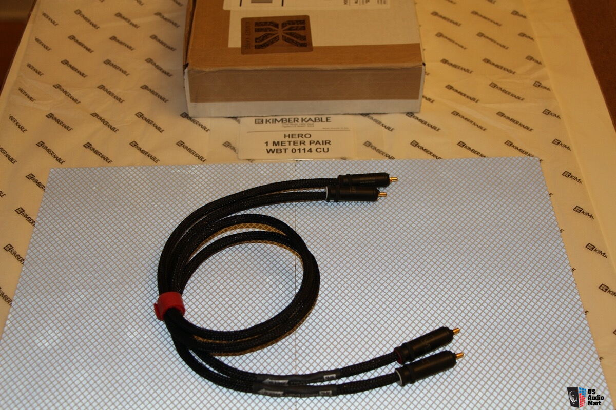 Kimber Kable HERO 1.0 m interconnect pair, WBT 0114 Cu For Sale ...