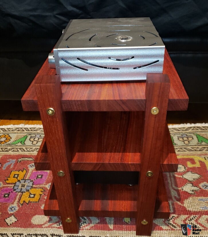 Custom Made Audiophile 3-Tier Exotic Woods Component Rack (padaul ...