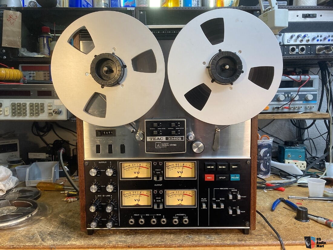 Tascam / Teac A3340S • Fully Serviced! • 4 Multi Track 1/4 Pro Reel Tape  Recorder • SEE VIDEO!! For Sale - US Audio Mart