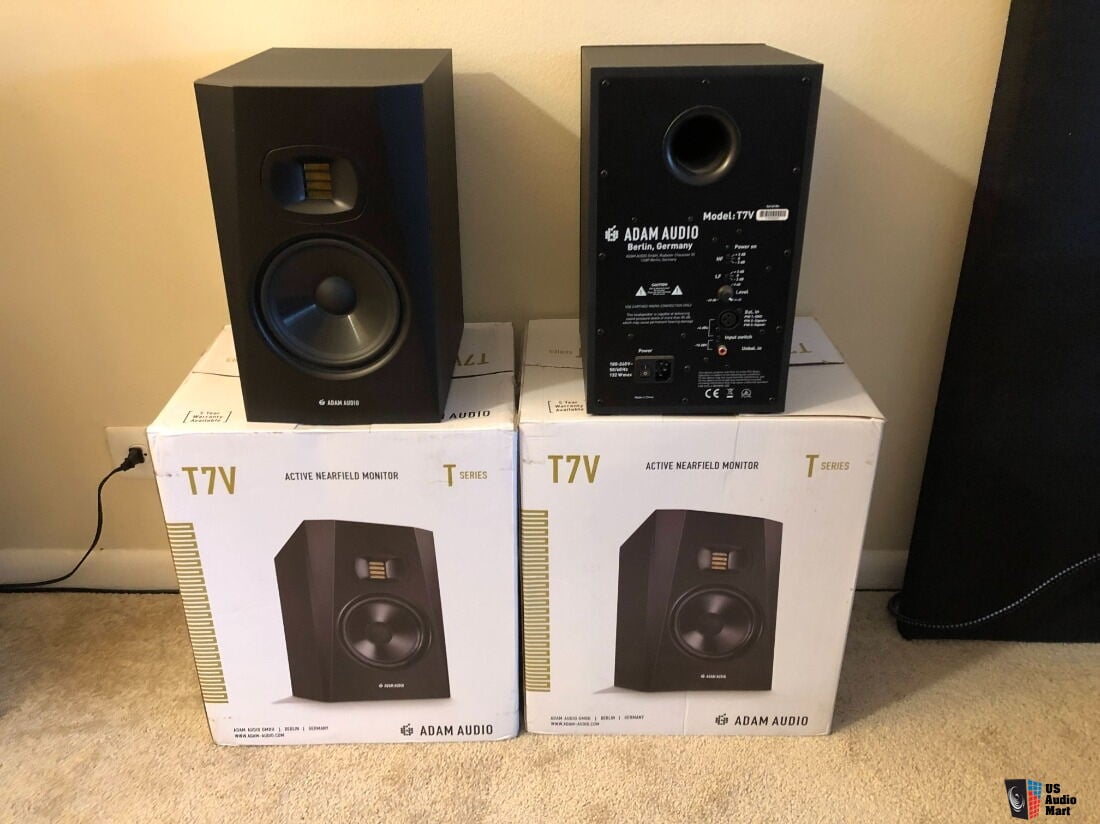 Pair of ADAM Audio T7V Studio Monitor Powered Speakers Photo