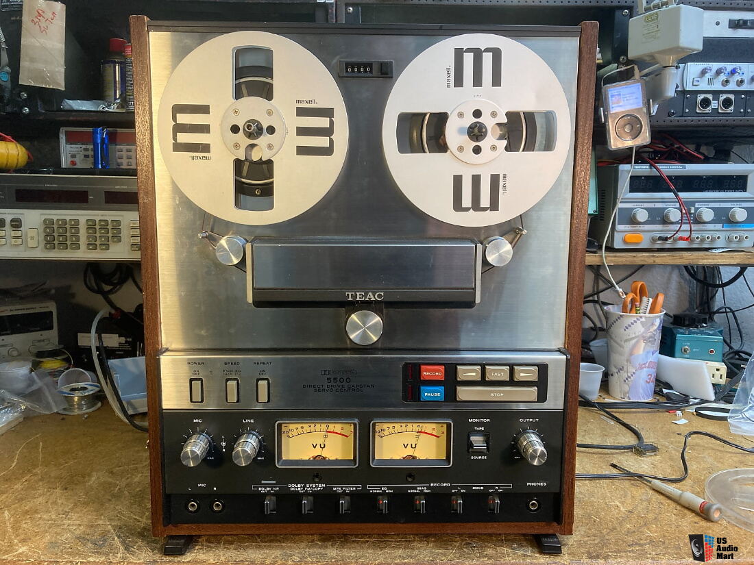 Tascam / Teac 5500 Reel Tape Recorder • 4 Track Stereo • Auto Reverse •  Dolby • Fully Serviced! For Sale - US Audio Mart