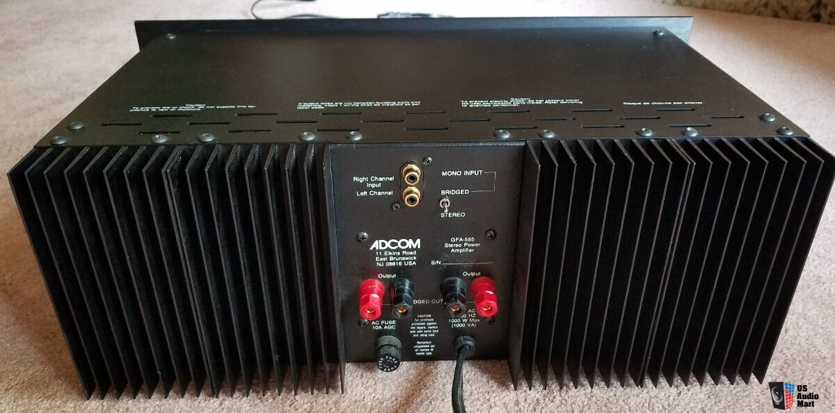 Adcom Gfa 555 Stereo Power Amplifier Photo 3051669 Us Audio Mart 