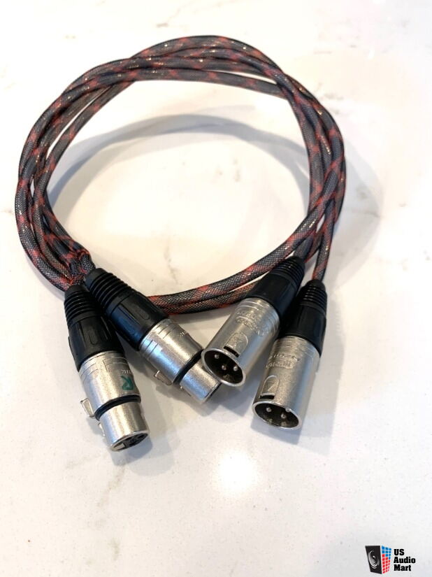 Black Mountain Cable Pinnacle Silver 1M interconnects; XLR terminations