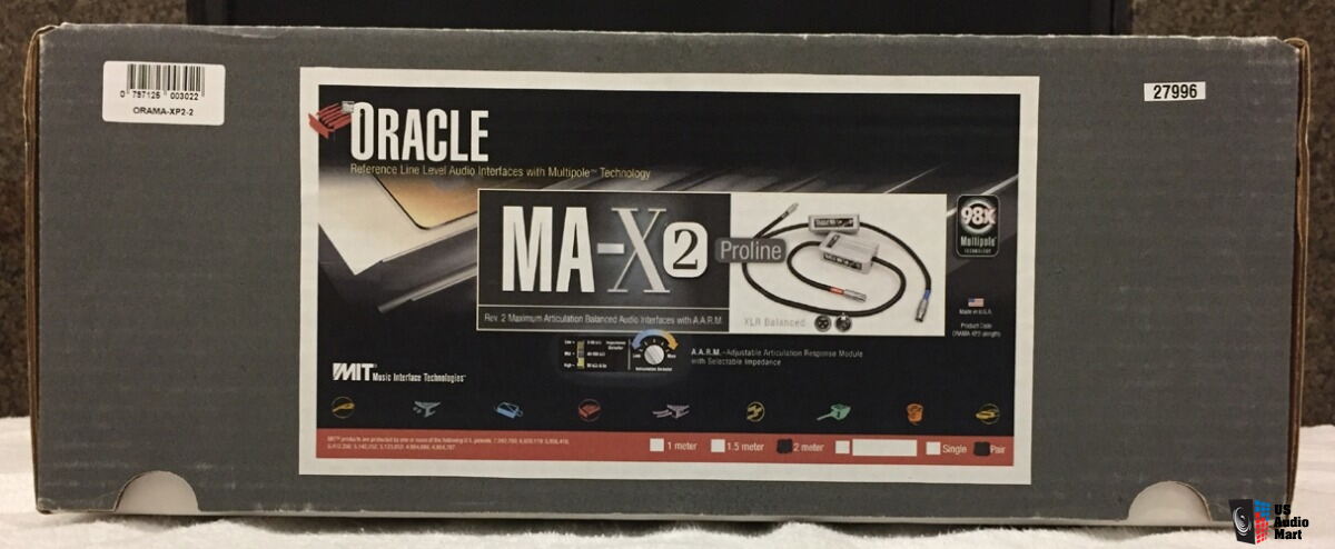 MIT Oracle MA-X Rev.2 XLR Interconnects 2m (Pair) Photo #3206672 - US ...