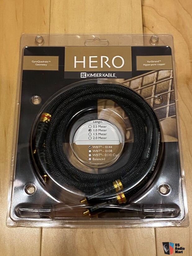 Kimber Hero RCA Interconnect Cables 1M (WBT-0144) - FREE CONUS