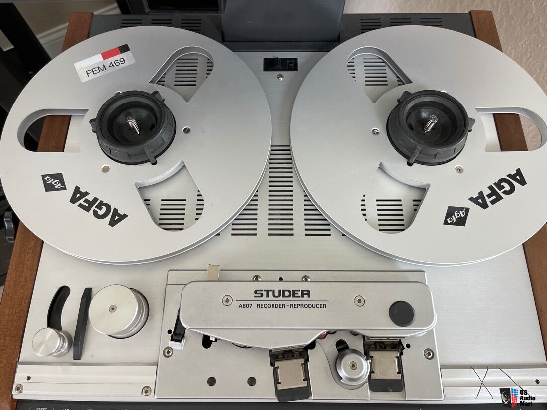 Studer A807 1/4 two-track 3.75 / 7.5 / 15ips reel to reel tape machine