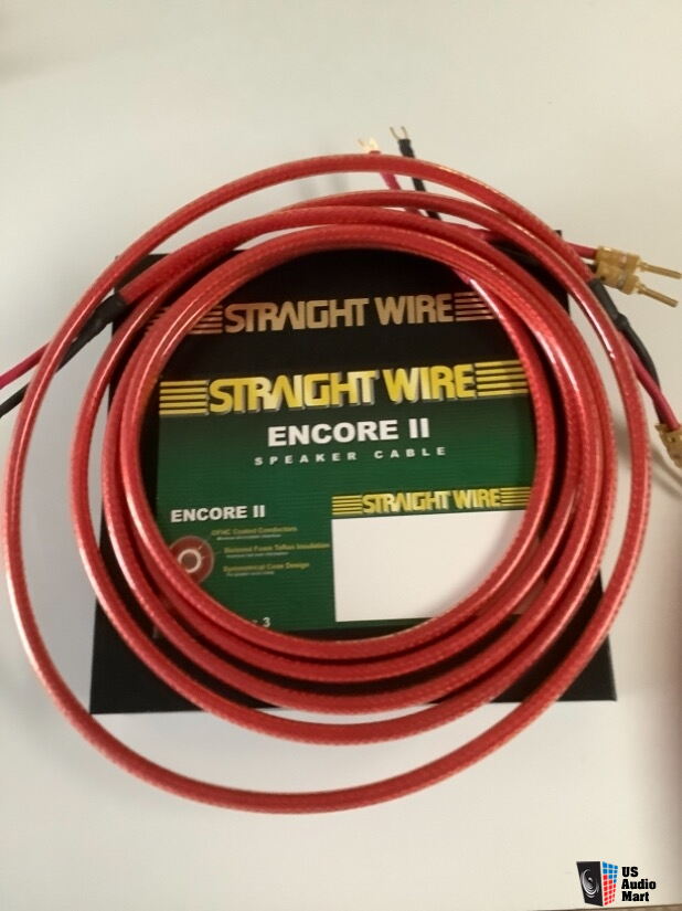 Straight Wire Encore II Speaker Cable 8 Pair 1 Owner Ex Cond W 