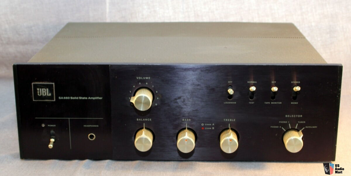 JBL SA660 solid state integrated stereo amplifier For Sale - US