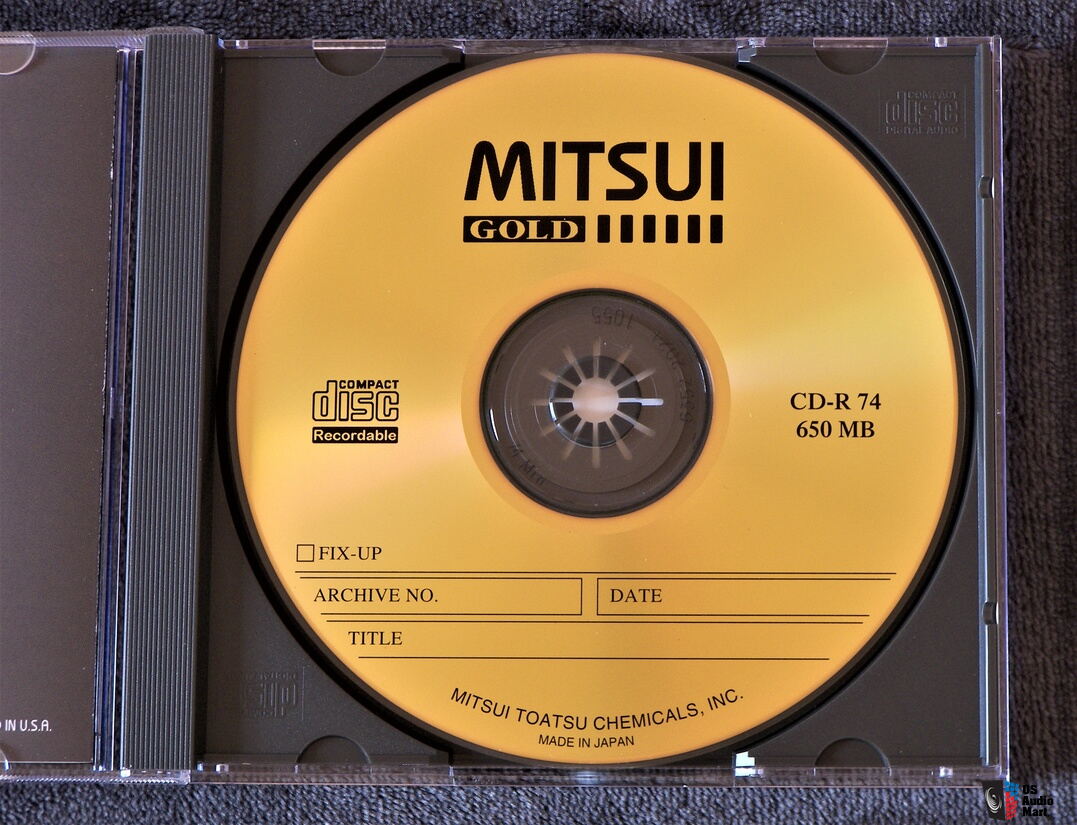 記録層フタロシアニンMITSUI GOLD CD-R 650MB