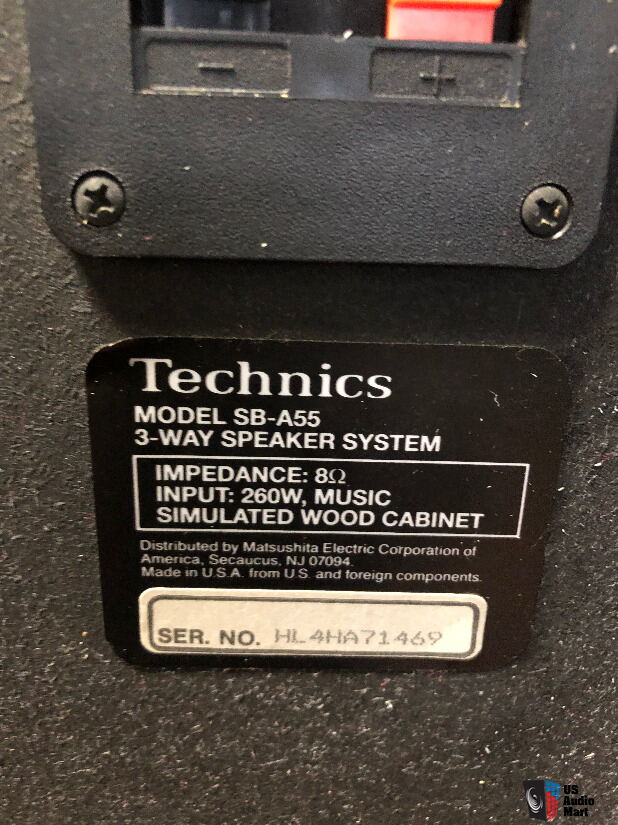 Technics SB-A55 Floor Standing Speakers with 12
