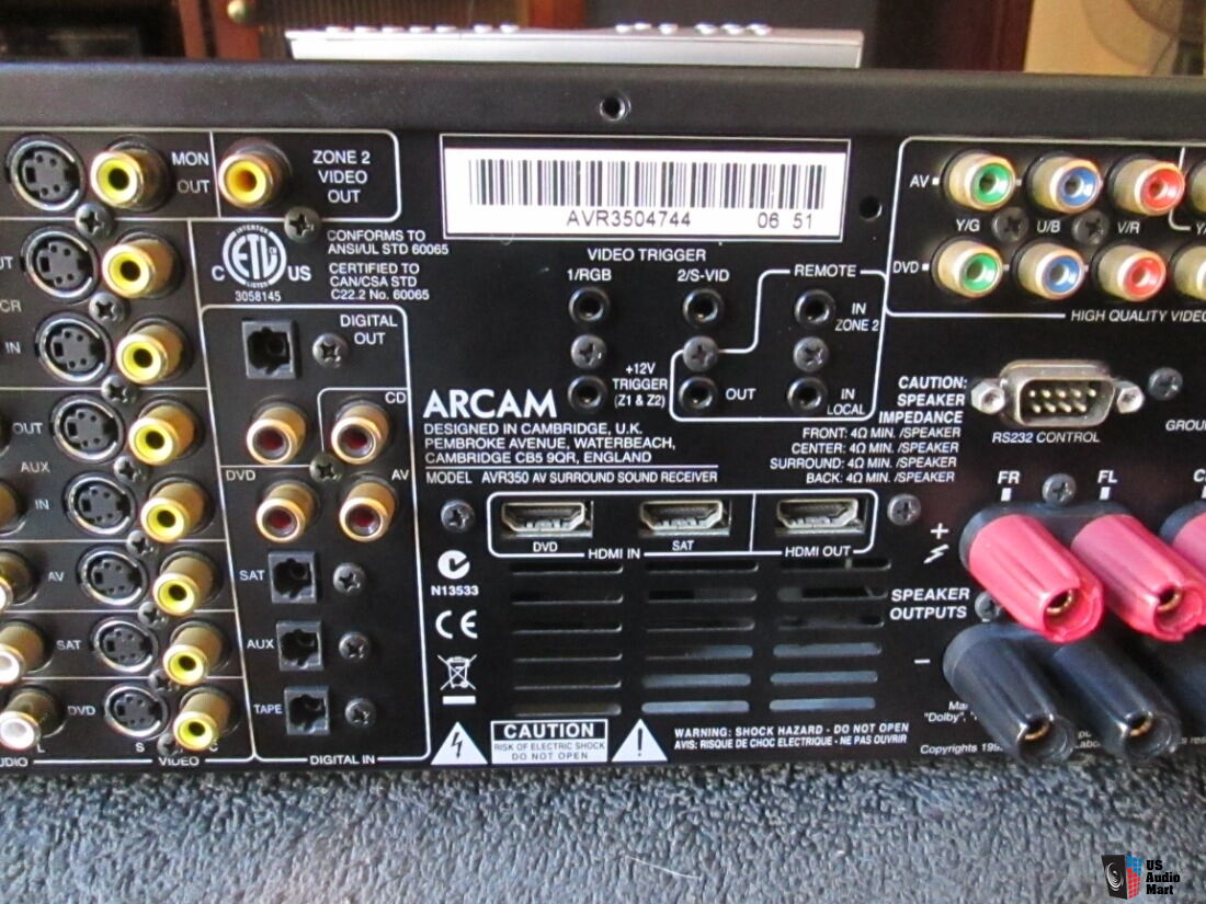 Arcam Avr350 Receiver Remote Manual Photo 3467512 Us Audio Mart