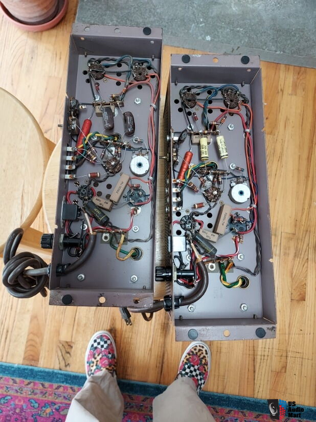 A Super RARE pair of vintage THE FISHER 200-A mono tube power amplifiers Photo #837635 - US