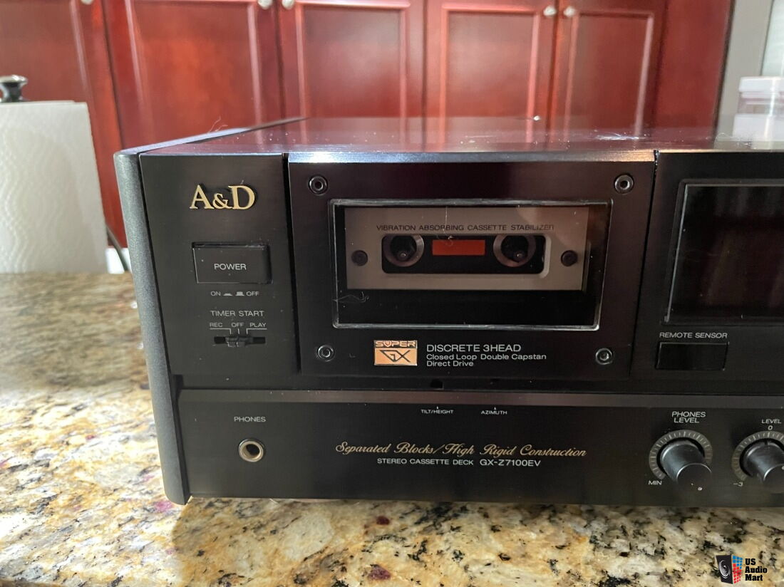 AKAI A&D GX-Z7100 Cassette Deck with Original Remote Serviced