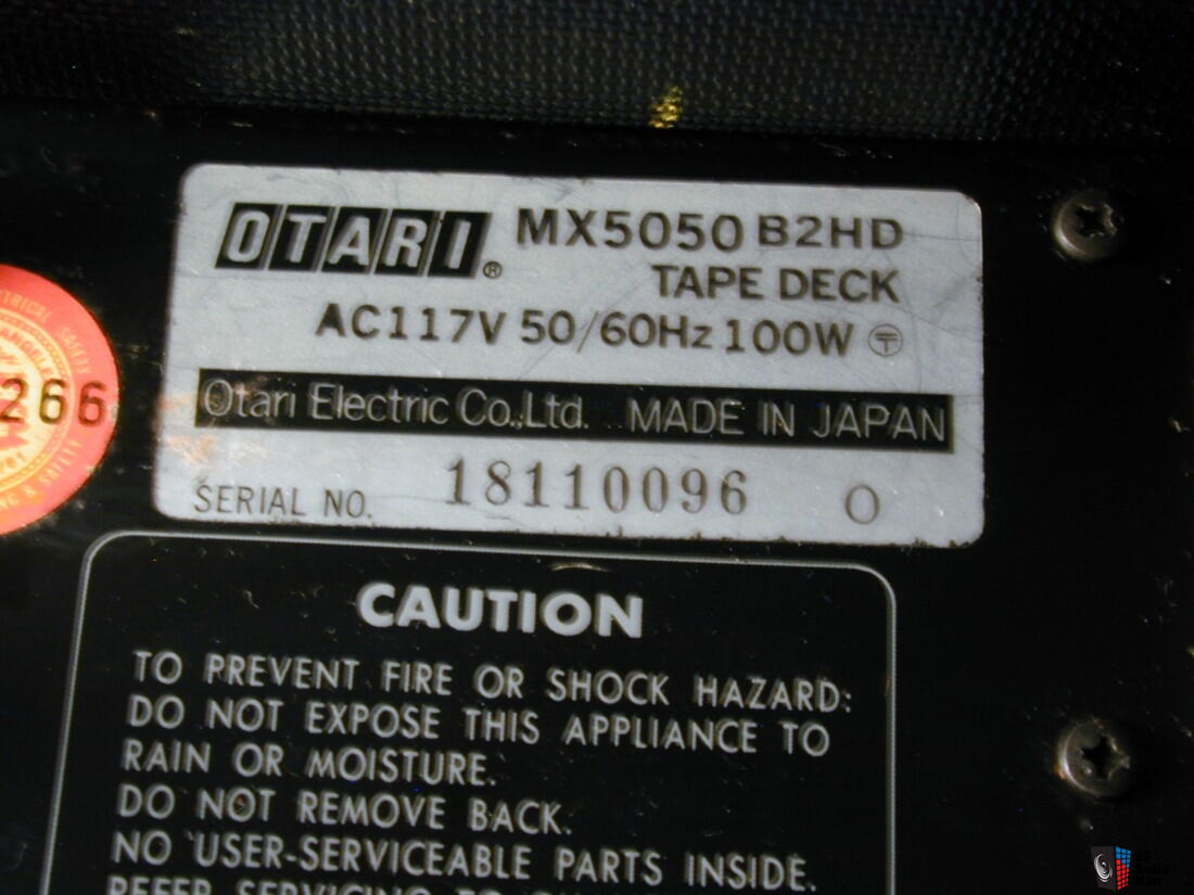 OTARI MX5050 B2HD 2/4 Track Reel to Reel Tape Deck / Rack Mount