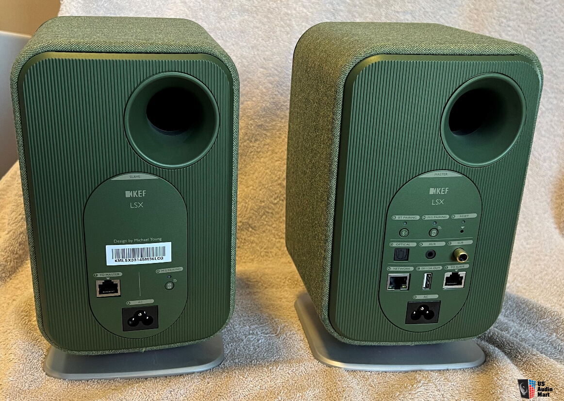 KEF LSX Green Powered Speakers Photo #3607889 - Canuck Audio Mart