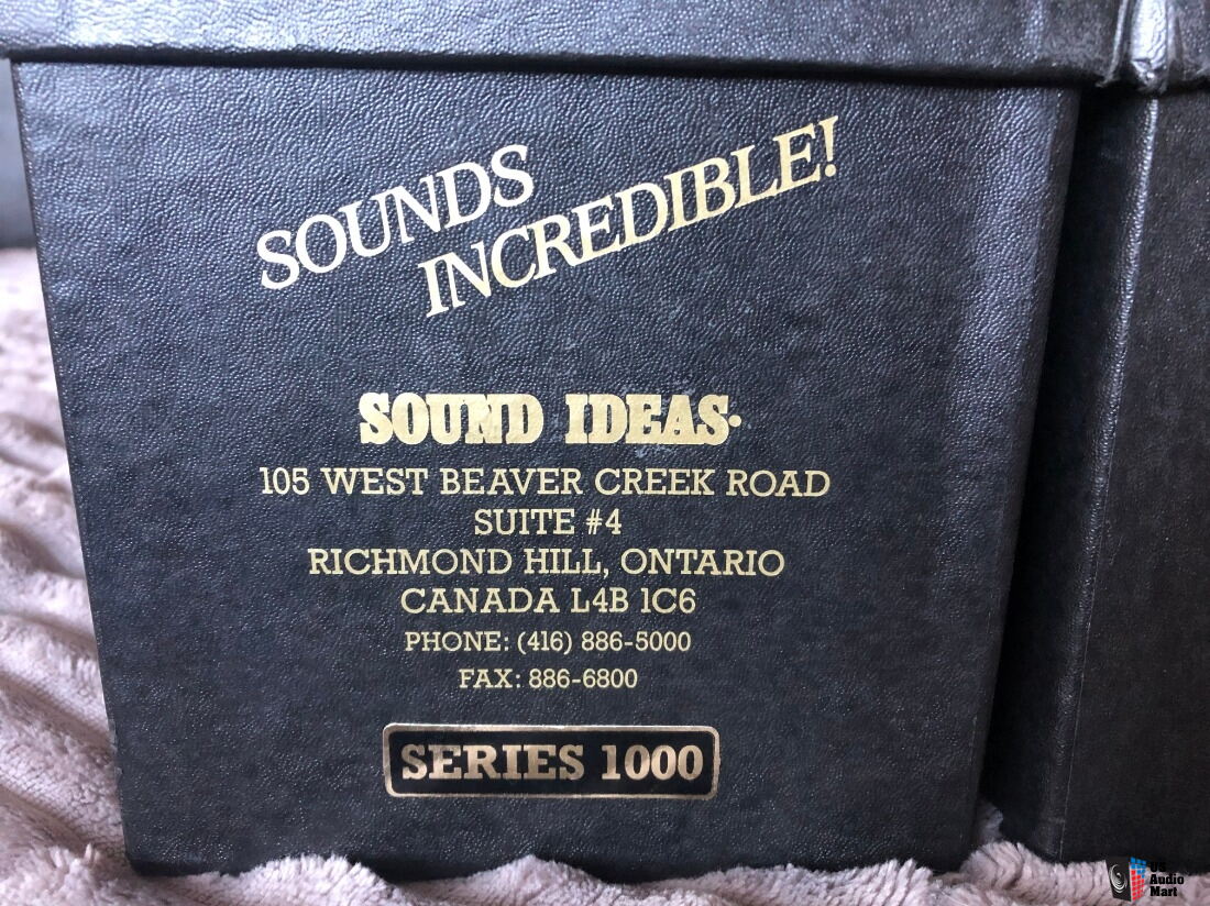 Sound Ideas Sound Effects Library of (62) CD's - Series 1000/2000/3000 ...