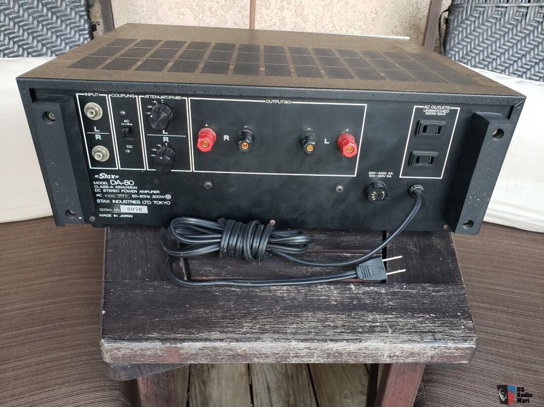 Stax DA-80 Power Amplifier Class A Serviced Works Well OBO For