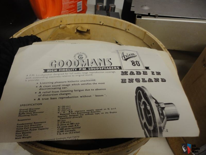 Goodmans axiom 80 NOS For Sale - US Audio Mart