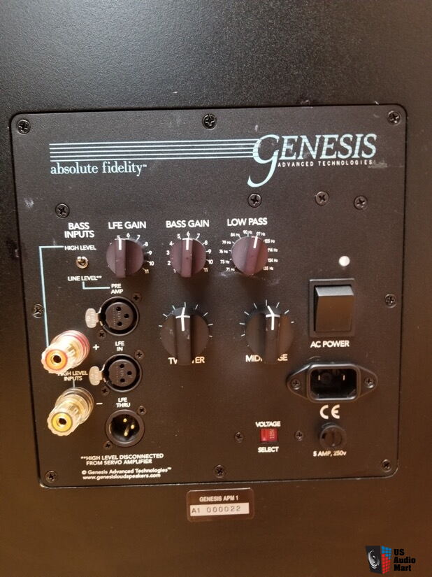 Genesis APM-1 speakers (PRICE REDUCED) Photo #3830347 - US Audio Mart