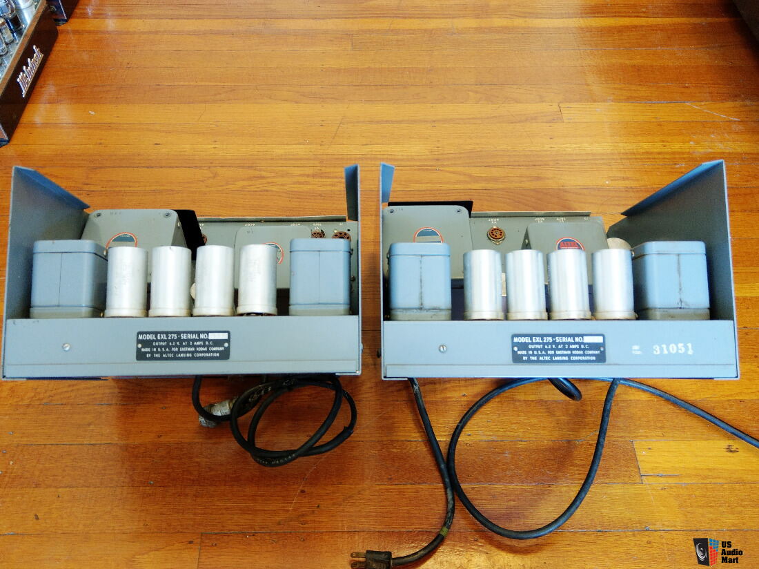 Ultra Rare Pair 2 Altec A 25 B Mono Tube Theater Amplifiers Based On Kt 88 Tubes Power 8425