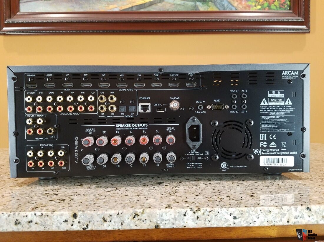 Arcam AVR390 Home Theater Receiver with Dolby Atmos, Dirac Live, & 13