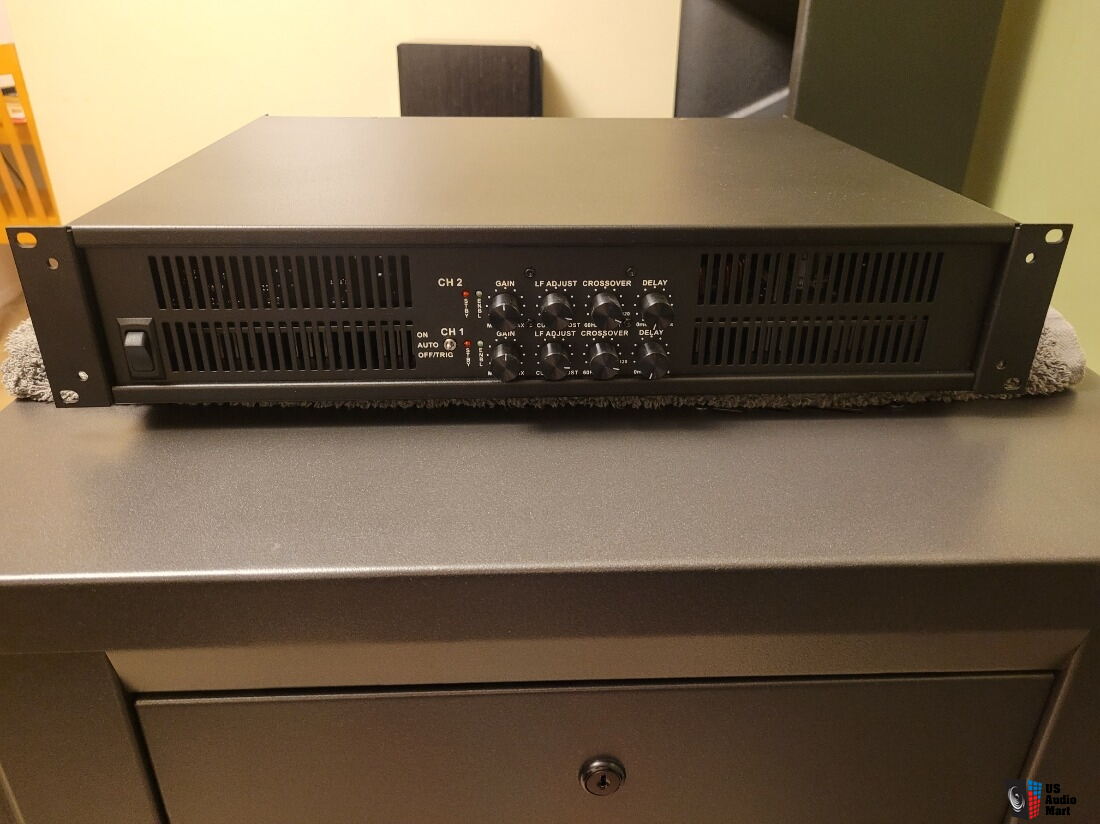 Pair Of JTR RS1 Subs With Rack Mount Dual External Mono Amps Photo 